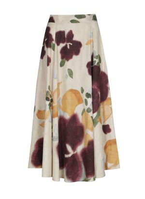 Vloeiende midi-rok 69 Multi Color
