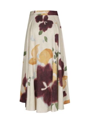 Vloeiende midi-rok 69 Multi Color