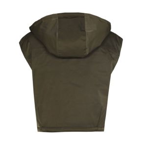 Korte bodywarmer met studs 61 Green