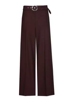 City-look broek, mid waist 52 Burgandy