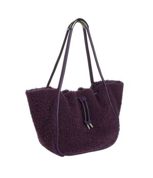 Shopper in teddy 45 Plum