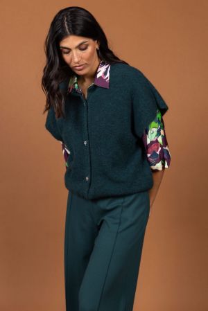 9527 BS CARDIGAN PETROL