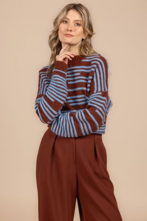 9528 BS SWEATER FALL RED