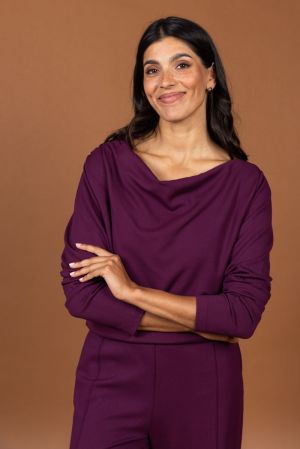 9539 CAM SWEATER PRUNE