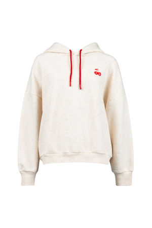 9557 CAM HOODIE ECRU MULTI