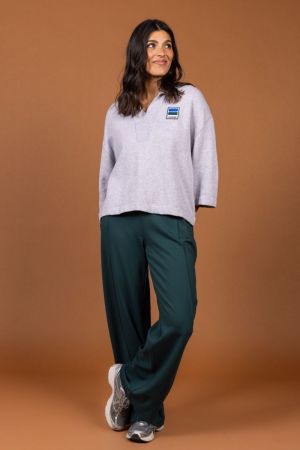 9566 CAM SWEATER GREY CHINE