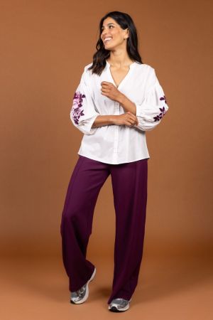 9567 SH BLOUSE PRUNE