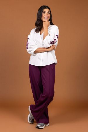 9567 SH BLOUSE PRUNE