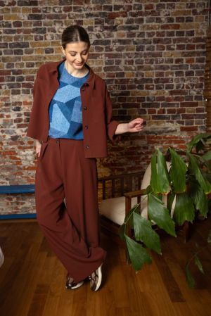 9603 GU TROUSERS FALL RED