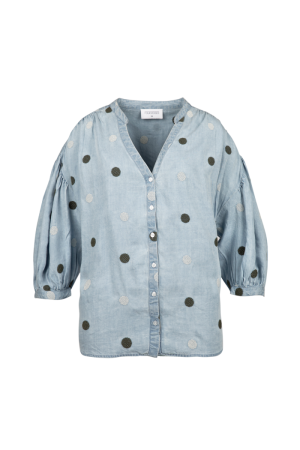 9660 SH BLOUSE LIGHT BLUE JEAN