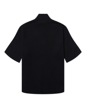 WBKimchi SS 1/2 Zip 0099 Black