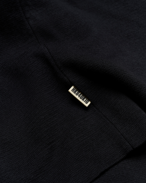 WBKimchi SS 1/2 Zip 0099 Black