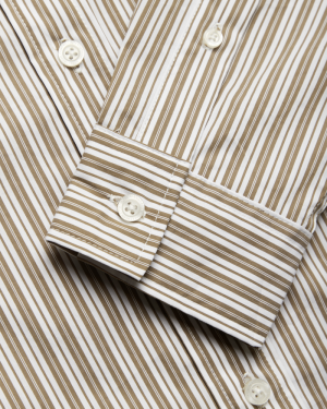 WBLiva Stripe Shirt 0330 Taupe Brow