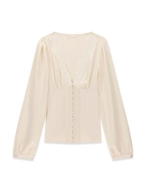 LS MICHELA LACE CORS W4233 CREAM WHI