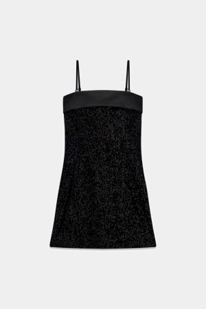 GIA MINI SEQUINS DRE K6923 Jet Black